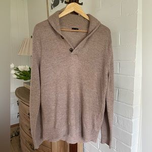 J. Crew Men’s Shawl-Collar Wool Blend Sweater